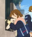 Yui-and-dog.gif