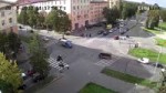 Автомобиль едва не сбил пешеходов после ДТП в Петрозаводске.mp4