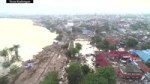 Drone captures aftermath of tsunami on Indonesian island.mp4