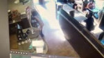 Crazy woman throws her shit at coffee shop worker.mp4