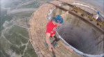 Unicycle on 256m Chimney in Targu Jiu.webm