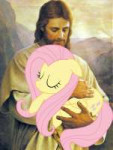 210204safefluttershyholding+a+ponyjesus+christpony.jpg