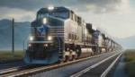 DALL·E 2024-06-19 23.56.46 - A powerful American freight train with 4 locomotives, depicted in an impressive and dynamic setting. The locomotives are modern, robust, and detailed .webp