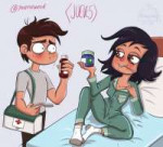 Janna and Marco - grabbing pills by Amoniaco.jpg