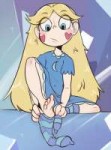 Star is putting on socks.jpg