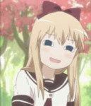 YuruYuri-KyoukoSmirk.gif