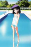 loli, flat chest, pool, water reflection, 1980s (style) s-3801182594.png