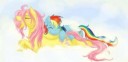 67446safeartist-colon-cartoonlionfluttershyrainbow+dashbed+[...].png