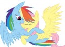 114602safeartist-colon-dexiomfluttershyrainbow+dashcuddling[...].jpg