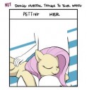 fluttershypetting