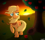 183206 - applejack artist-willis96 loosehair sunset.jpg