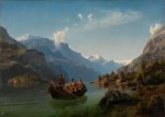 Adolph Tidemand & Hans Gude - Brudeferd i Hardanger (1848).jpg