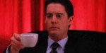 agent cooper drinking coffee.gif