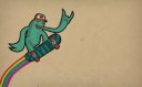 Skateboarding frog wallpaper 11857