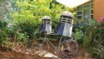 Dalek riding bike Butch Cassidy