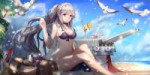 Konachan.com - 288615 animal azurlane beach bikini bird bra[...].jpg