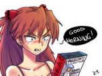 Asuka looks at her action figure.jpg